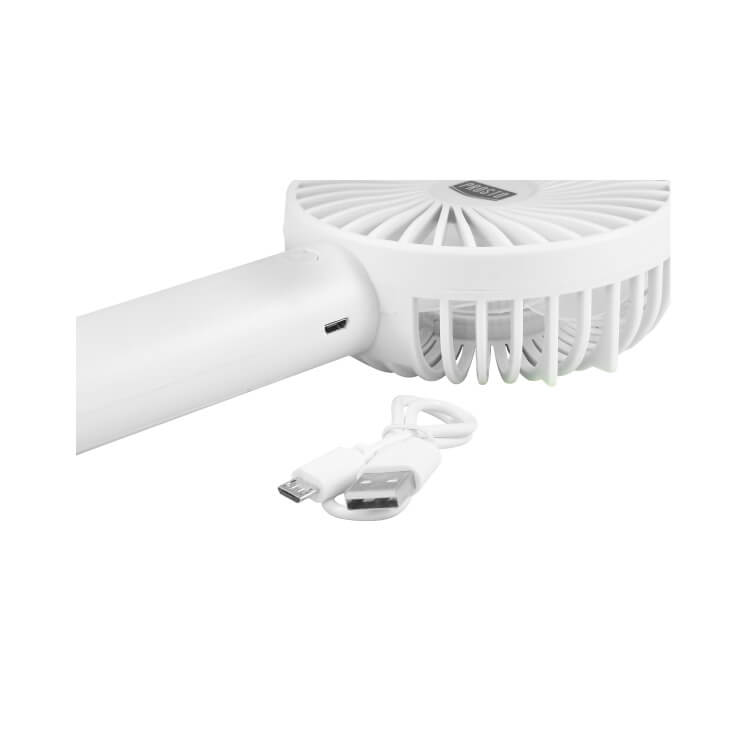 Ventilator prenosni mini, punjivi, beli, PROSTO MF9040D-LI/WH